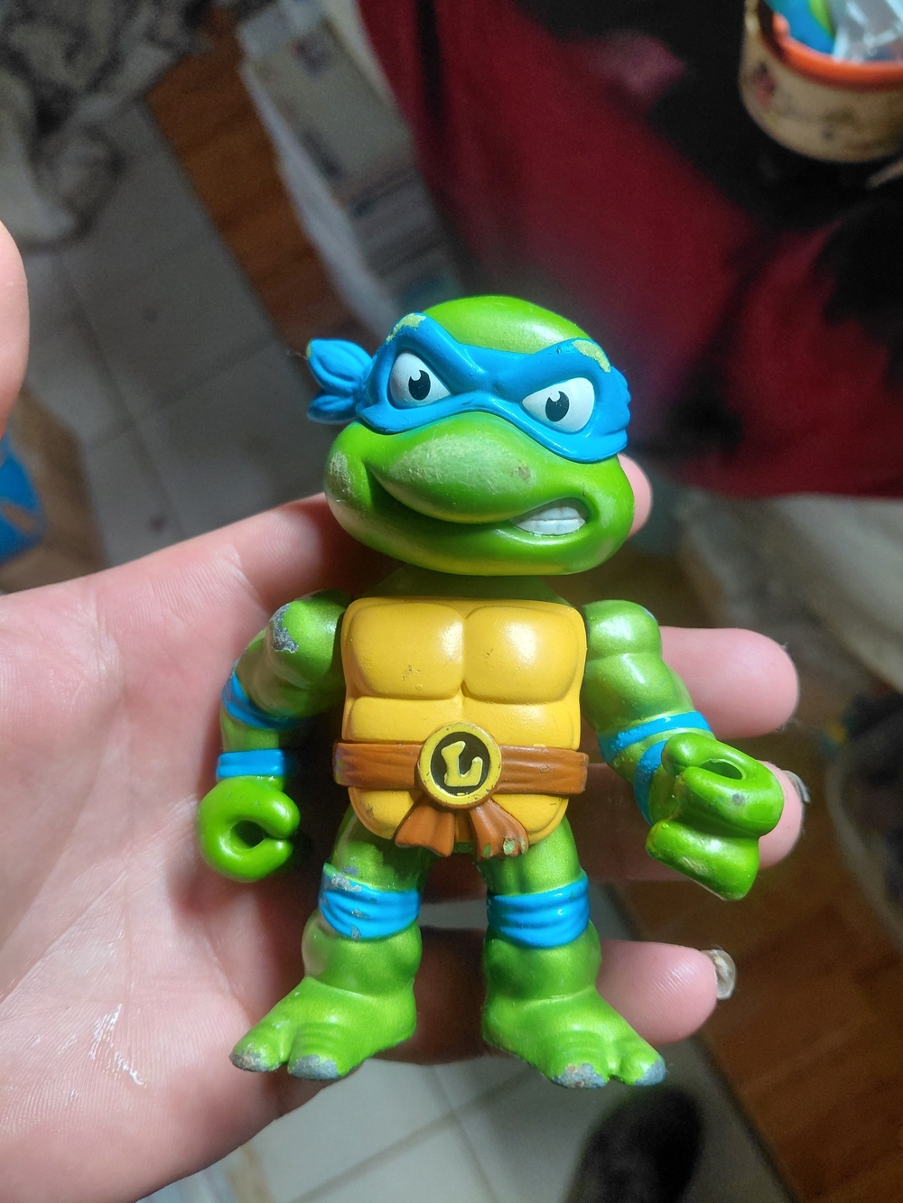 is a Jada Toys Metals Die Cast TMNT Leonardo Figure from the 2016 line,